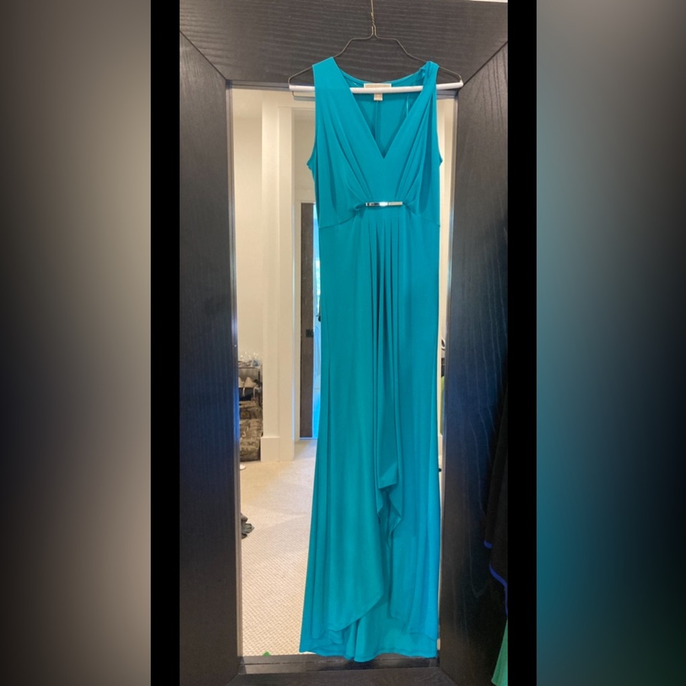 Turquoise Dress (longer in back)-xsmall but more like small.